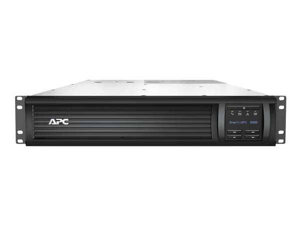APC Smart-UPS SMT3000RMI2UC - UPS (kan monteres i rack) - AC 220/230/240 V - 2700 watt - 3000 VA - RS-232, USB - utgangskontakter: 12 - 2U - svart -