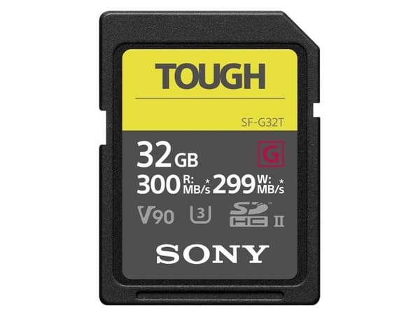 Sony SF-G32T/T1, 32 GB, SDXC, Klass 10, UHS-II, 300 MB/s, 299 MB/s