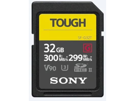 Sony SF-G32T/T1, 32 GB, SDXC, Klass 10, UHS-II, 300 MB/s, 299 MB/s