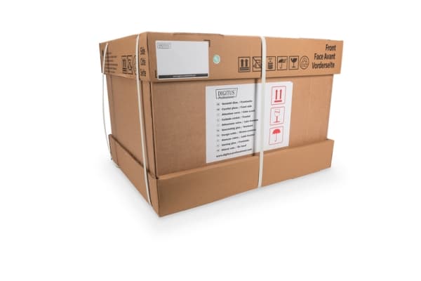 DIGITUS Professional Unique DN-19 16U-6/6-SW - Skåp - väggmontering - svart, RAL 9005 - 16U - 19"