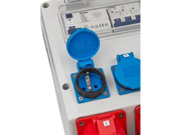 Brennenstuhl 1154890020, Sort, Blå, Grå, Rød, 7 AC-utganger, 400 V, 32 A, 230 V, 400 V