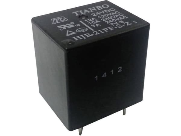 Tianbo Electronics HJR-21FF-S-Z 24VDC Print relä 24 V/DC 15 A 1 x växelkontakt 1 st