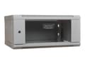 Miniatyrbild 1 av 5: DIGITUS Professional DN-WU19 04U/450 - Skåp - väggmontering - grå, RAL 7035 - 4U - 19"