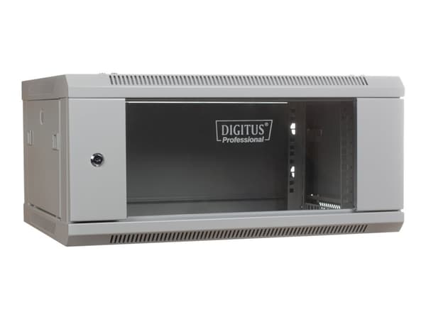 DIGITUS Professional DN-WU19 04U/450 - Skåp - väggmontering - grå, RAL 7035 - 4U - 19"