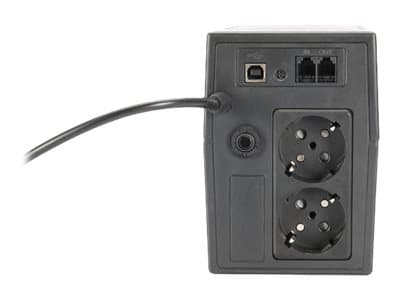 DIGITUS Professional DN-170063 - UPS - AC 230 V - 360 watt - 600 VA - 7 Ah - USB - utgangskontakter: 2