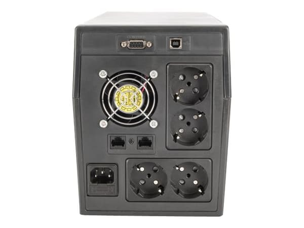 DIGITUS Professional DN-170074 - UPS - AC 230 V - 600 Watt - 1000 VA - 7 At - USB, RS-232 - utgangskontakter: 4
