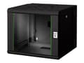 Miniatyrbild 1 av 5: DIGITUS Professional Unique DN-19 09-U-3-SW - Rack skåp - väggmontering - svart, RAL 9005 - 9U - 19"