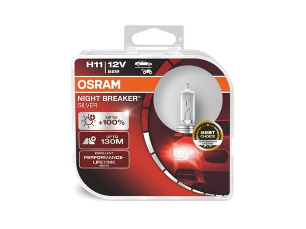 Osram Night Breaker Silver H11 Bilpærer - 2-pakning