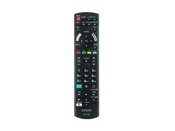 SAVIO RC-06 - Universal fjernkontroll - infrarød - svart
