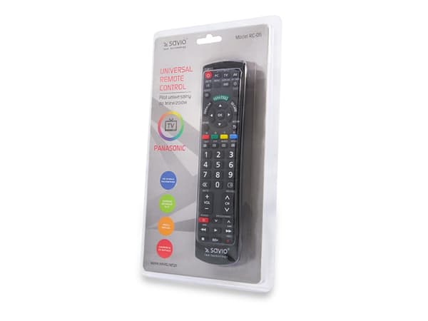 SAVIO RC-06 - Universal fjernkontroll - infrarød - svart