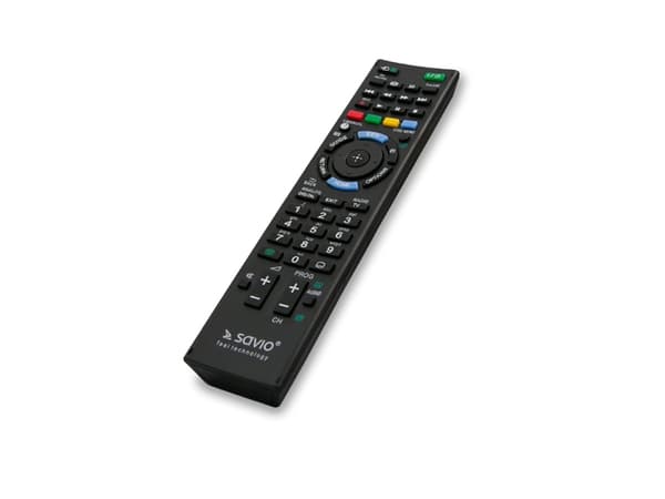 SAVIO RC-08 - Universal fjernkontroll - infrarød - svart - for Sony KDL-32W655, 40W905, 42W654, 42W655, 42W656, 42W807, 46W905, 47W807, 50W656, 50W68