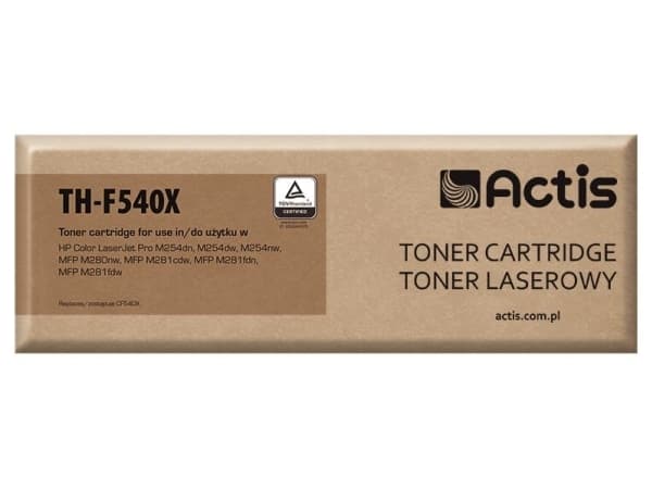 Actis TH-F540X (korvaava HP 203X CF540X; Supreme; 3200 sivua; musta), 3200 sivua, Musta, 1 kpl