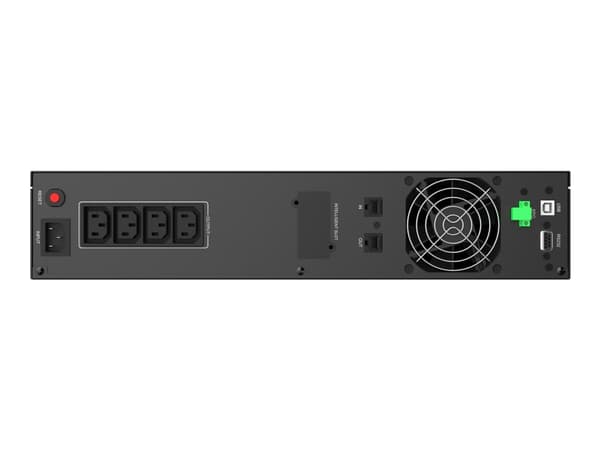 PowerWalker VI 1200 RLE - UPS (kan monteres i rack) - AC 230 V - 720 watt - 1200 VA - 7.2 Ah - USB, RS-232 - utgangskontakter: 4