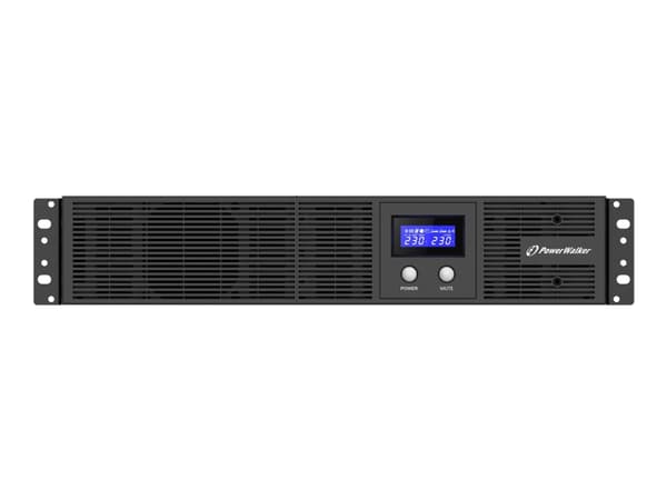 PowerWalker VI 3000 RLE - UPS (kan monteres i rack) - AC 230 V - 1800 watt - 3000 VA - 7.2 Ah - USB, RS-232 - utgangskontakter: 8