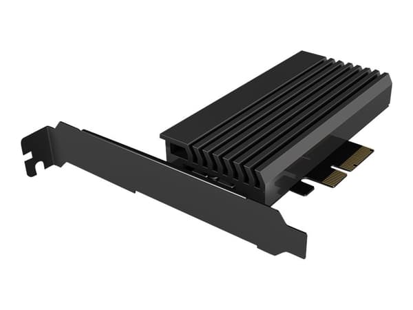 ICY BOX IB-PCI214M2-HSL, PCIe-Karte, 1x M.2 PCIe (NVMe) SSD zu PCIe 4.0 x4 über M-Key So POE udvidelseskort PCIe 3.0 x4