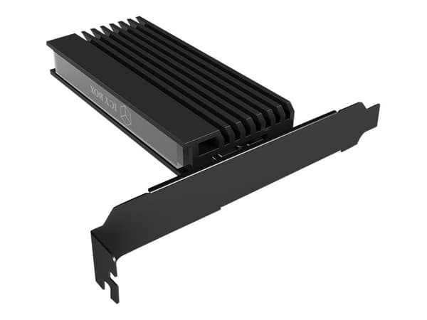 ICY BOX IB-PCI214M2-HSL, PCIe-Karte, 1x M.2 PCIe (NVMe) SSD zu PCIe 4.0 x4 über M-Key So POE udvidelseskort PCIe 3.0 x4