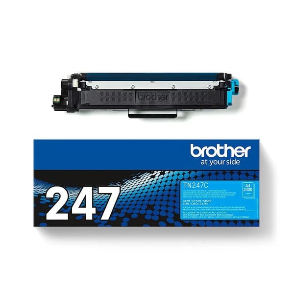 Brother TN247C - Cyan - original - tonerpatron - for Brother DCP-L3510, L3517, L3550, HL-L3270, L3290, MFC-L3710, L3730, L3750, L3770