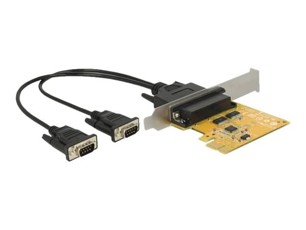 Delock PCI Express Card > 2 x Serial RS-232 high speed 921K ESD protection - Seriell adapter - PCIe 2.0 lav profil - RS-232 x 2