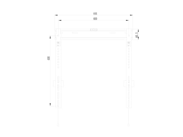 Utstyr 650363, 55 kg, 81,3 cm (32"), 139,7 cm (55"), 200 x 200 mm, 400 x 400 mm