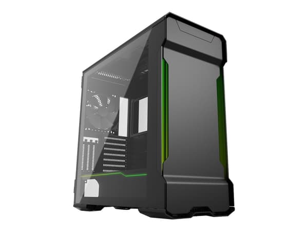 Phanteks Enthoo Evolv X Glass - Tower - utökad ATX - genomskinlig sidopanel (härdat glas) - ingen strömförsörjning - svart satäng - USB/ljud Svart