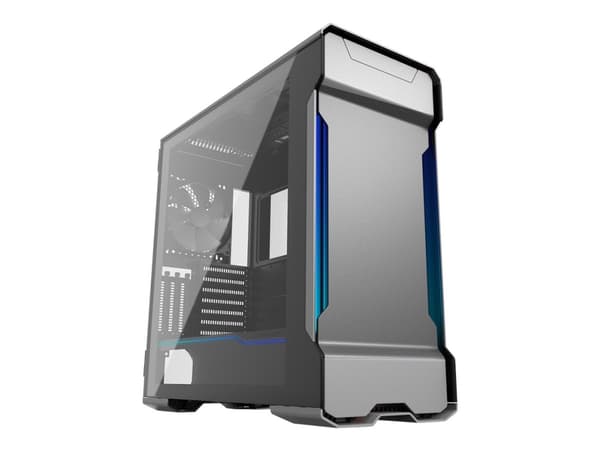 Phanteks Enthoo Evolv X Glass - Tower - utökad ATX - genomskinlig sidopanel (härdat glas) - ingen strömförsörjning - galaxsilver - USB/ljud Silver
