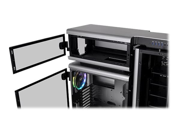Thermaltake Level 20 - Tempered Glass Edition - tower - utvidet ATX (E-ATX) - ingen strømforsyning (PS/2) - aluminium, romgrå - USB/lyd