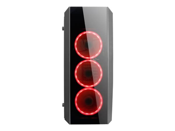 Chieftec Gamer Series SCORPION II - Tower - ATX - sidepanel med vindu (herdet glass) - ingen strømforsyning (ATX) - svart - USB/lyd
