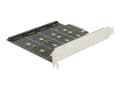 Miniatyrbilde 2 av 5: Delock - Diskkontroller - 4 Kanal - M.2 Card - 6 GBps - RAID 0, 1, 10 - PCIe x4