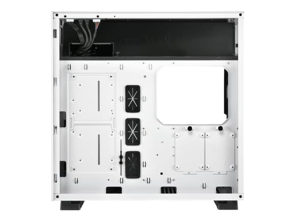 Sharkoon Pure Steel, Midi Tower, PC, Musta, Valkoinen, ATX, EATX, mikro ATX, Mini-ITX, SSI CEB, SSI EEB, Terästä, Karkaistu lasi, 16 cm