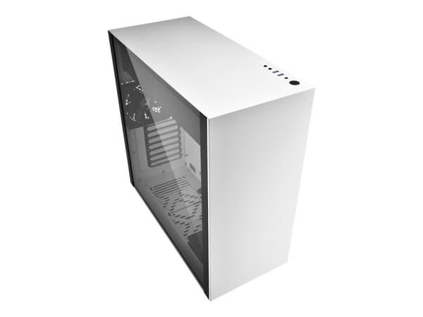 Sharkoon Pure Steel, Midi Tower, PC, Musta, Valkoinen, ATX, EATX, mikro ATX, Mini-ITX, SSI CEB, SSI EEB, Terästä, Karkaistu lasi, 16 cm