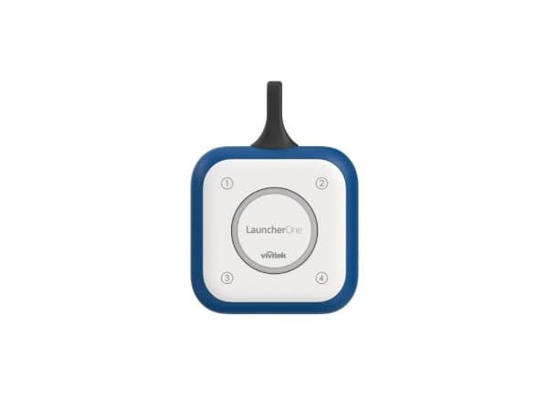 Vivitek LauncherOne, Dongeli, Musta, Sininen, Valkoinen, 802.11b,802.11g,Wi-Fi 4 (802.11n), Wi-Fi 4 (802.11n), 256-bit AES, USB