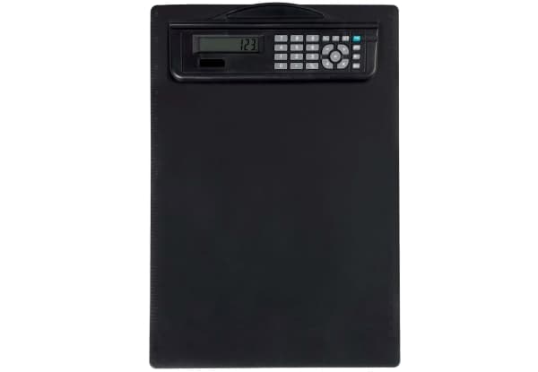 MAUL A4 Clipboard, Ficka, Grundläggande, 8 siffror, Batteri/solcell, Svart