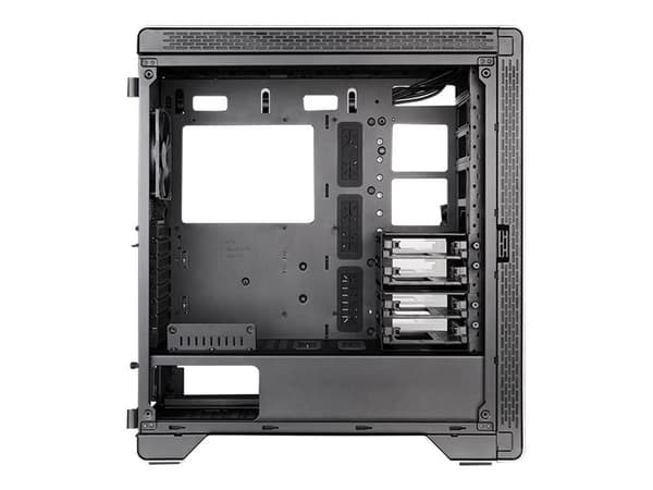 Thermaltake A500 Aluminum TG - Tempered Glass Edition - tower - ATX - genomskinlig sidopanel (härdat glas) - ingen strömförsörjning (PS/2) - svart, r