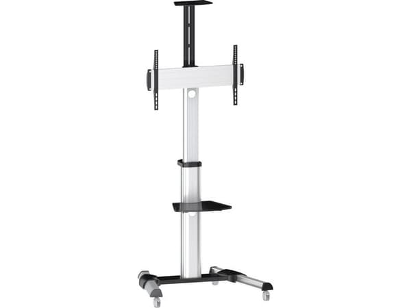 SpeaKa Professional SP-6646940, 177,8 cm (70"), 200 x 200 mm, 600 x 400 mm, -12 - 5°, Alumiini, Muovi, Terästä, Musta, Hopea