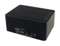 Miniatyrbilde 3 av 5: LC Power LC-DOCK-U3-CR - HDD-dokkestasjon - brønner: 2 - 2,5" / 3,5" delt - SATA - USB 3.0 - svart