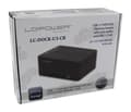 Miniatyrbilde 5 av 5: LC Power LC-DOCK-U3-CR - HDD-dokkestasjon - brønner: 2 - 2,5" / 3,5" delt - SATA - USB 3.0 - svart