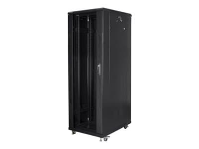 Lanberg FF01-8847-12B, Frittstående hylle, 47U, 800 kg, Nøkkellås, Rack skinner, 138 kg