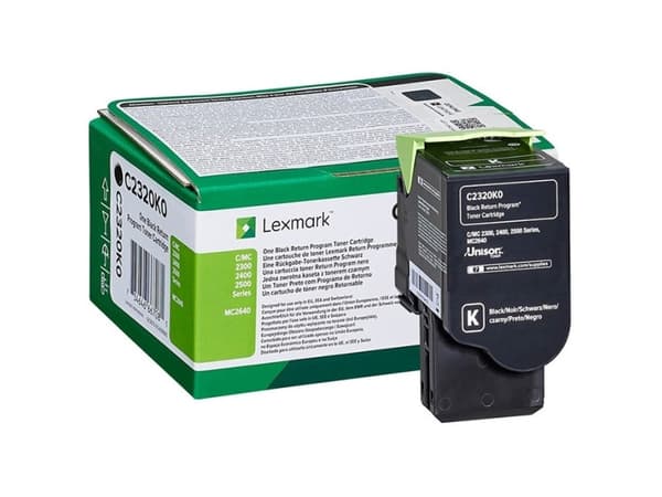 Lexmark C2320K0, 1000 sivua, Musta, 1 kpl