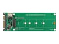 Miniatyrbilde 3 av 5: Delock U.2 SFF-8654 or SATA Converter to 1 x M.2 Key M slot - Diskkontroller - M.2 - M.2 NVMe Card / SATA 6Gb/s - PCIe, SATA 6Gb/s