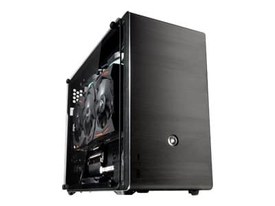 RAIJINTEK OPHION EVO - Tower - mini ITX - genomskinlig sidopanel (härdat glas) - ingen strömförsörjning (PS/2) - svartbelagd - USB