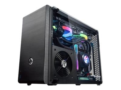 RAIJINTEK Ophion EVO, Small Form Factor (SFF), PC, Musta, Läpinäkyvä, Mini-ITX, Alumiini, Karkaistu lasi, 9 cm