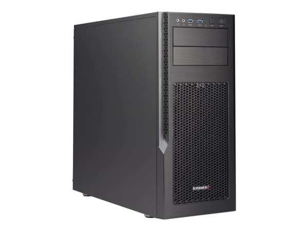 Supermicro S5 GS5A-754K - Tower - ATX 750 watt - grå, svart - USB/lyd