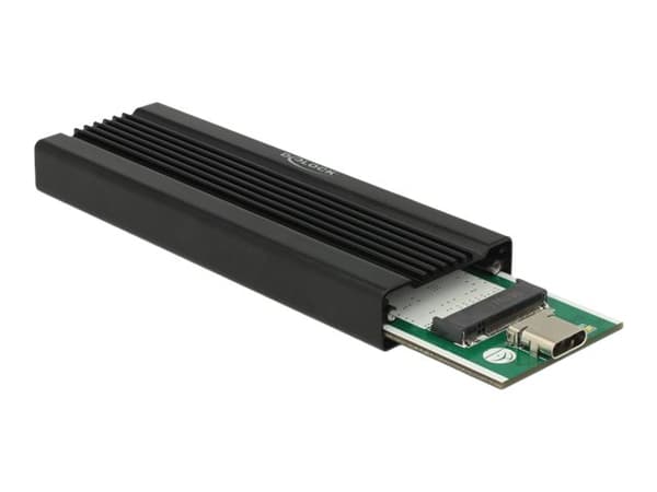 Delock - Lagringspakning - M.2 Kort - USB 3.1 (Gen 2) - sort