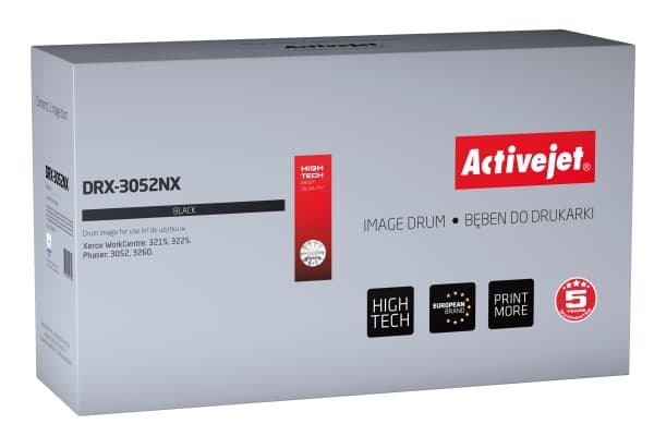 Activejet DRX-3052NX, Yhteensopiva, Xerox, Xerox WorkCentre: 3215, 3225. Xerox Phaser: 3052, 3260., 1 kpl, 10000 sivua, Lasertulostus