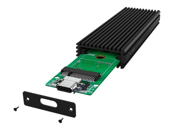 RaidSonic ICY BOX IB-1816M-C31 - Lagringspakning - M.2 - M.2 Card - NVME - USB 3.1 (Gen 2) - sort