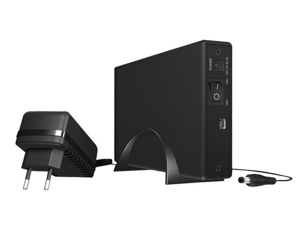 ICY BOX IB-377-C31 - Lagringspakke - 3,5" - SATA 6Gb/s - USB 3.1 (Gen 2) - svart