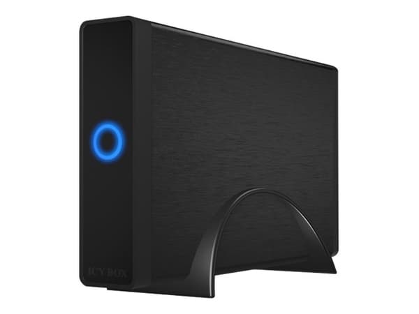 ICY BOX IB-377-C31 - Lagringspakke - 3,5" - SATA 6Gb/s - USB 3.1 (Gen 2) - svart