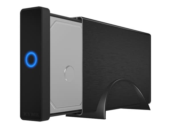 ICY BOX IB-377-C31 - Lagringspakke - 3,5" - SATA 6Gb/s - USB 3.1 (Gen 2) - svart