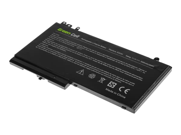 Green Cell - Batteri til bærbar PC (tilsvarer: Dell RYXXH) - litiumpolymer - 4-cellers - 3400 mAh - svart - for Dell Latitude 3150, 3160, E5250, E527