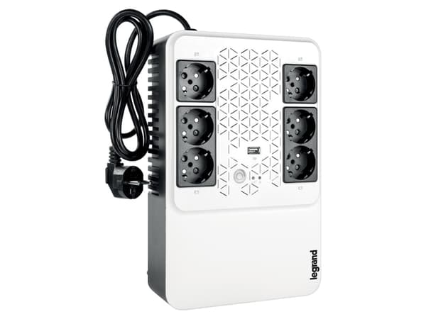 Legrand Keor Multiplug - UPS - AC 230 V - 480 watt - 800 VA - enkeltfase - 7 Ah - utgangskontakter: 6 - Frankrike